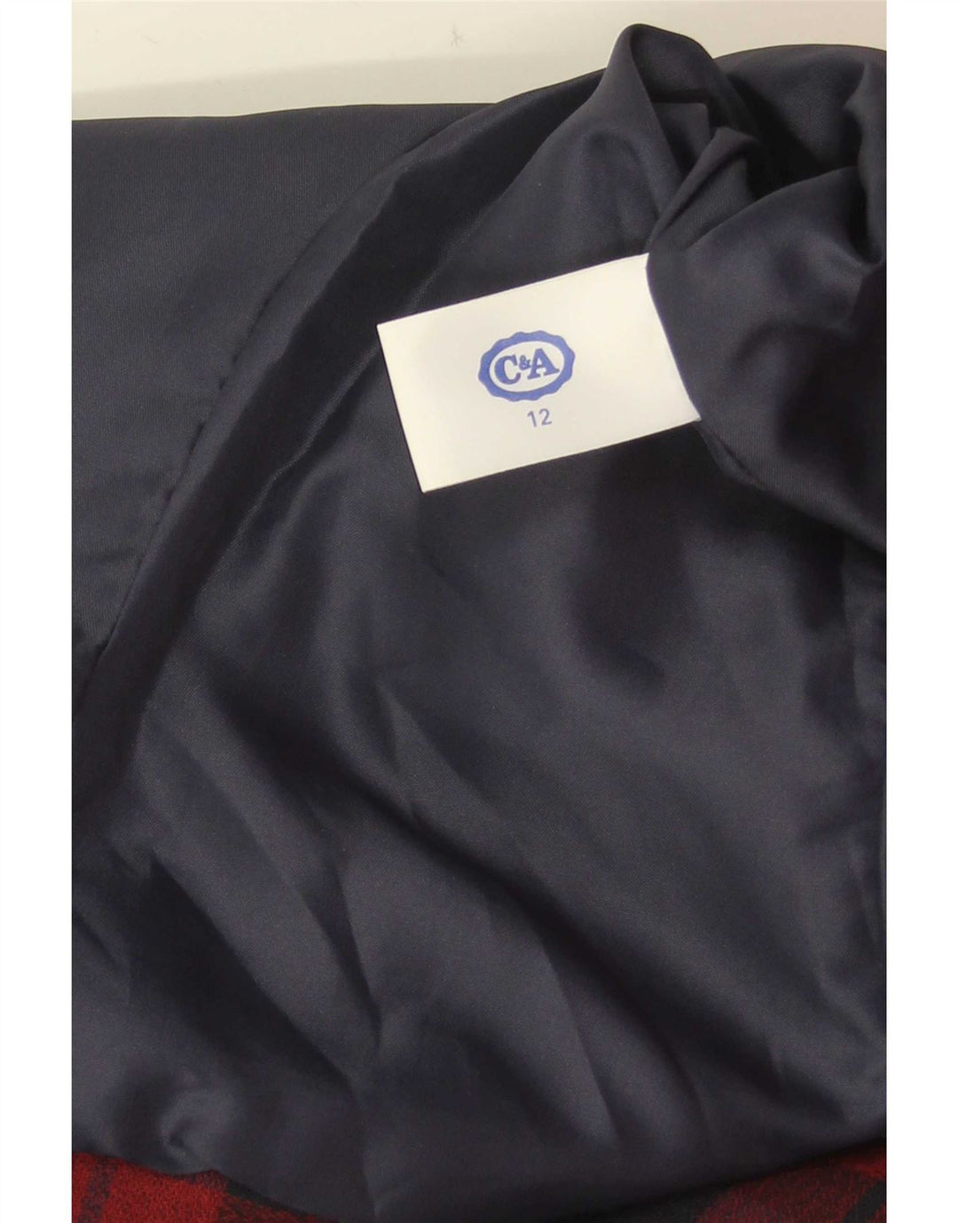 C & A Veste Blazer 4 Boutons Fille 11-12 ans Rouge à Carreaux Polyester