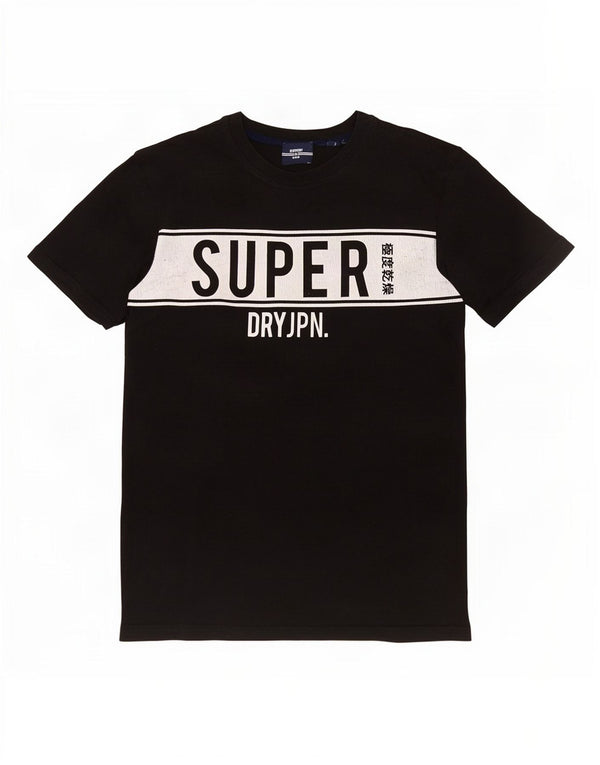 Superdry T-Shirt Graphique Homme Petit Noir Colourblock