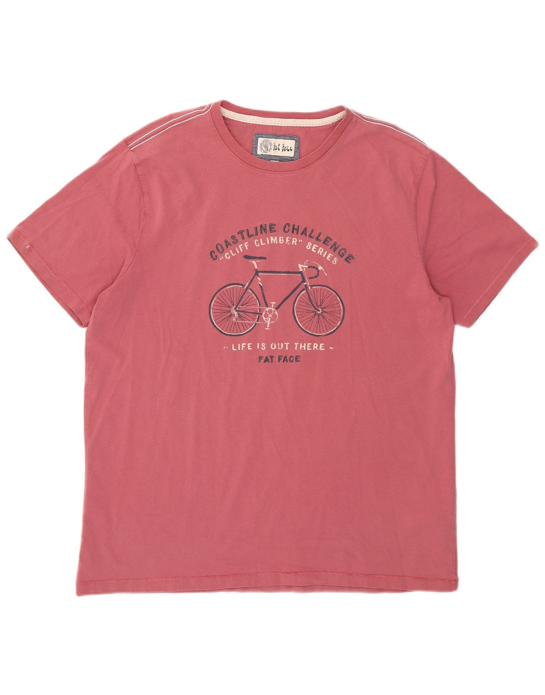 Fat Face T-Shirt Graphique Homme Grand Rouge Coton