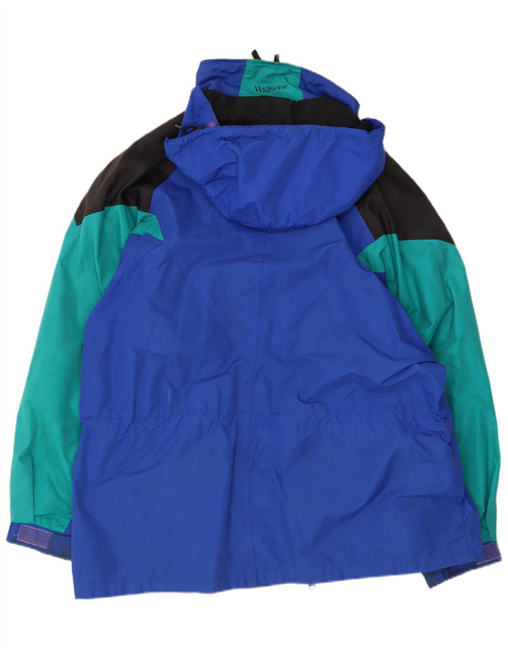 Columbia Veste de ski surdimensionnée à capuche pour homme UK 38 Bleu moyen Colourblock