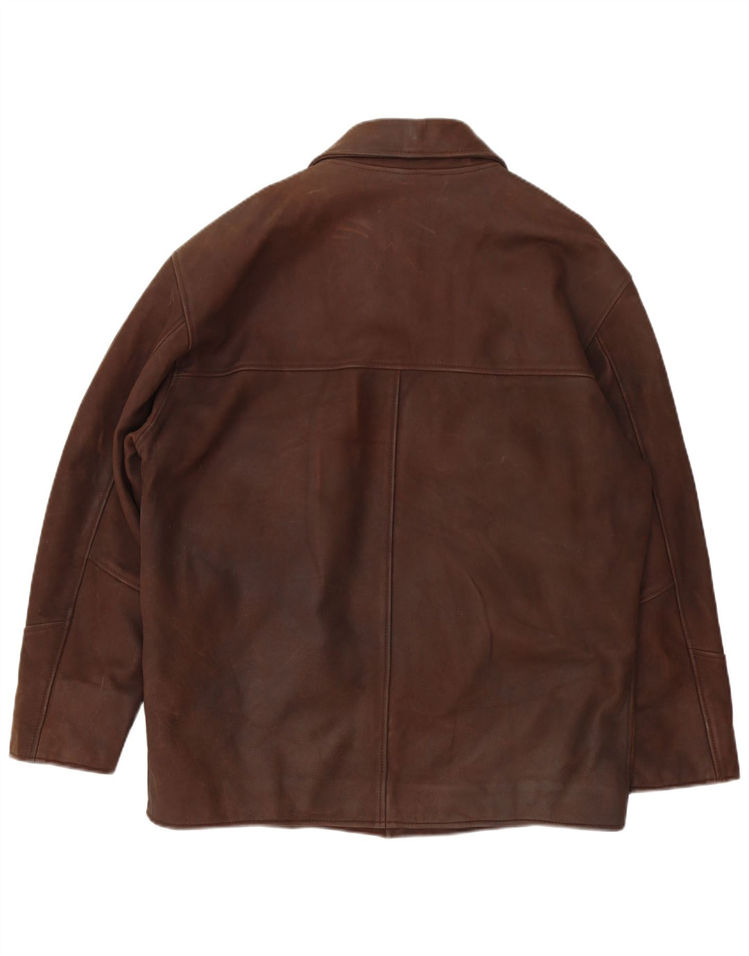 Milestone Veste en cuir pour homme UK 40 Large Marron
