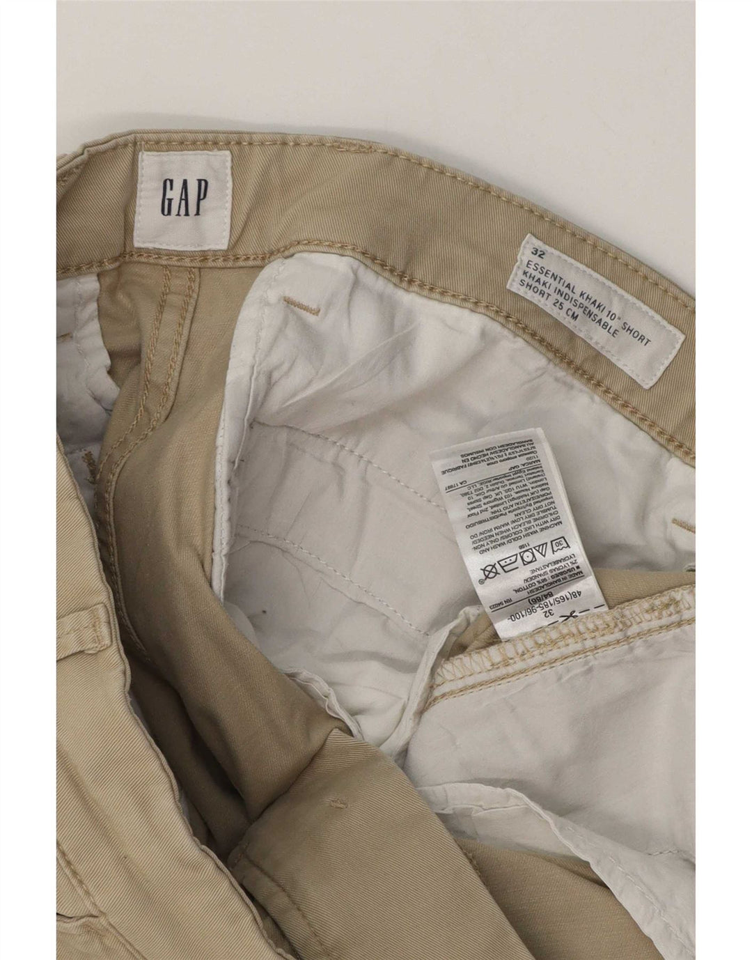 Gap Short Chino Homme W32 Coton Kaki Moyen