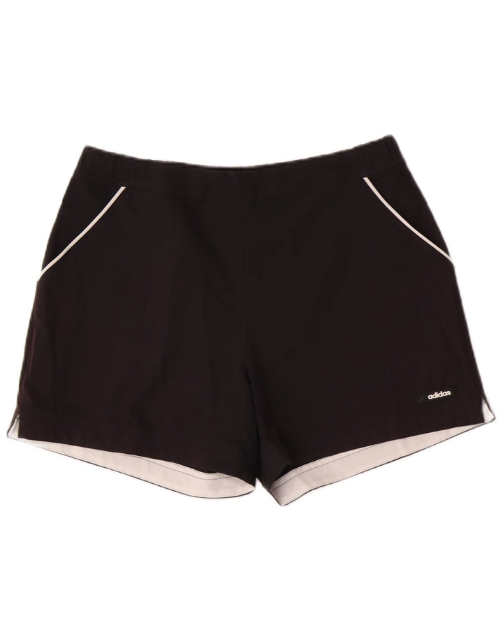 Adidas Short de sport pour femme UK 14 Medium Noir Polyester Sports