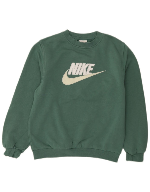 Nike Garçons Graphic Sweatshirt Jumper 12-13 ans Grand Vert Coton