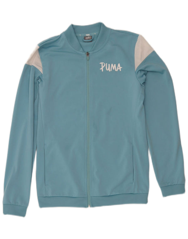 Puma Veste de Survêtement Graphique Garçon 15-16 ans Bleu Colorblock