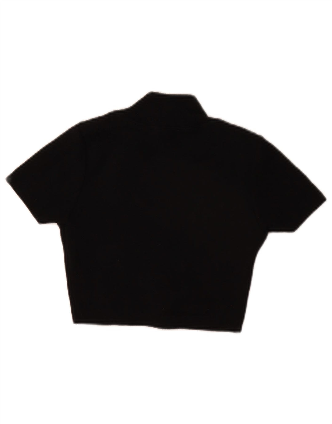 Zara Womens Crop Blouse Top UK 8 Petit Noir Polyester