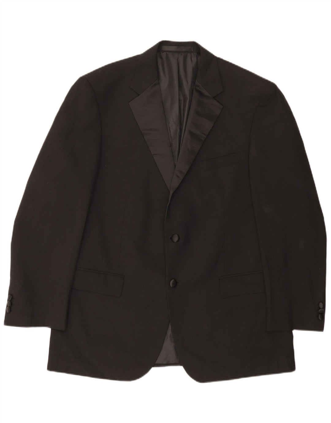 Marks & Spencer Veste blazer à 2 boutons pour homme UK 38 Noir moyen Polyester