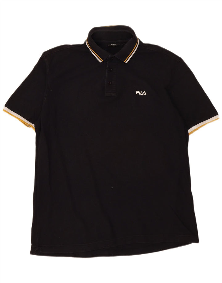 Fila Polo Homme XL Noir Coton