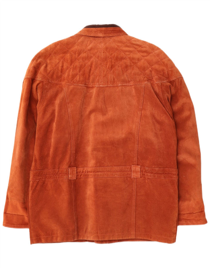 veste en daim homme vintage IT 48 daim brun moyen