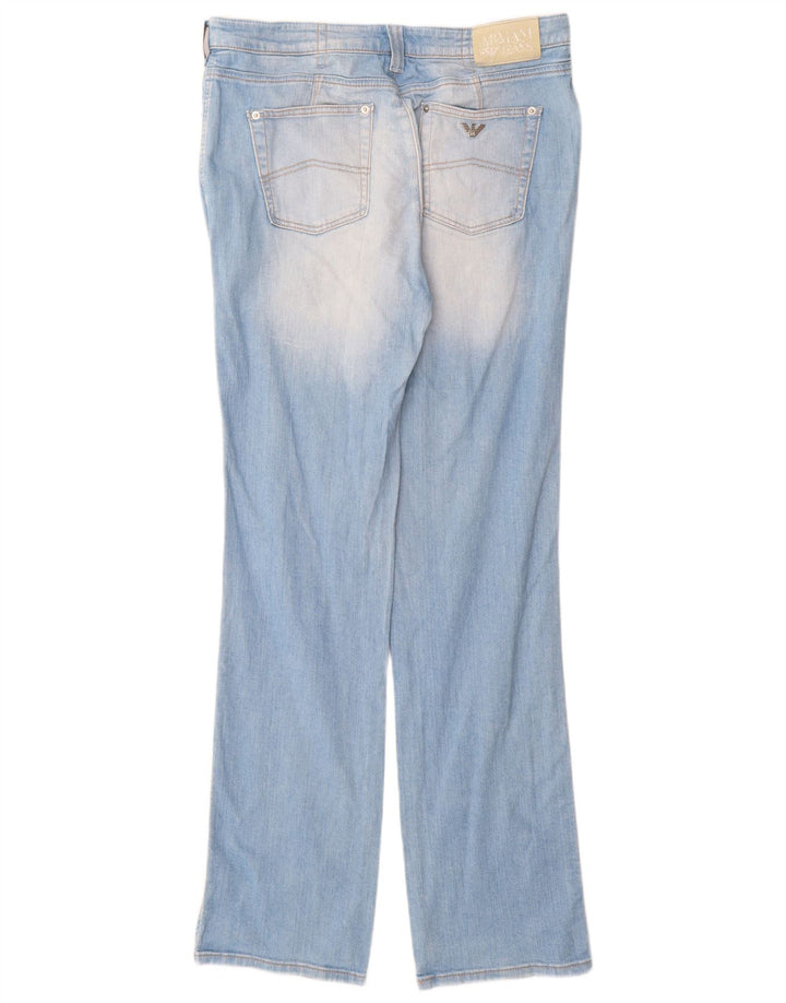 Armani Femme Jean Droit W33 L34 Bleu Coton