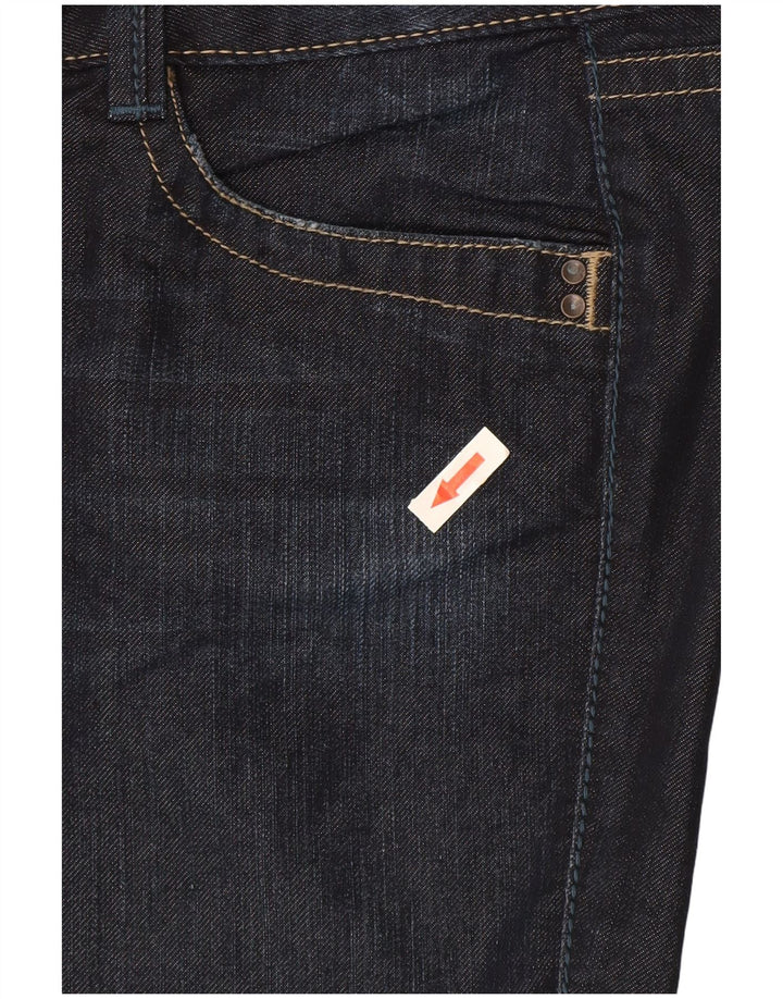 Jean droit femme Gas W34 L35 coton bleu marine
