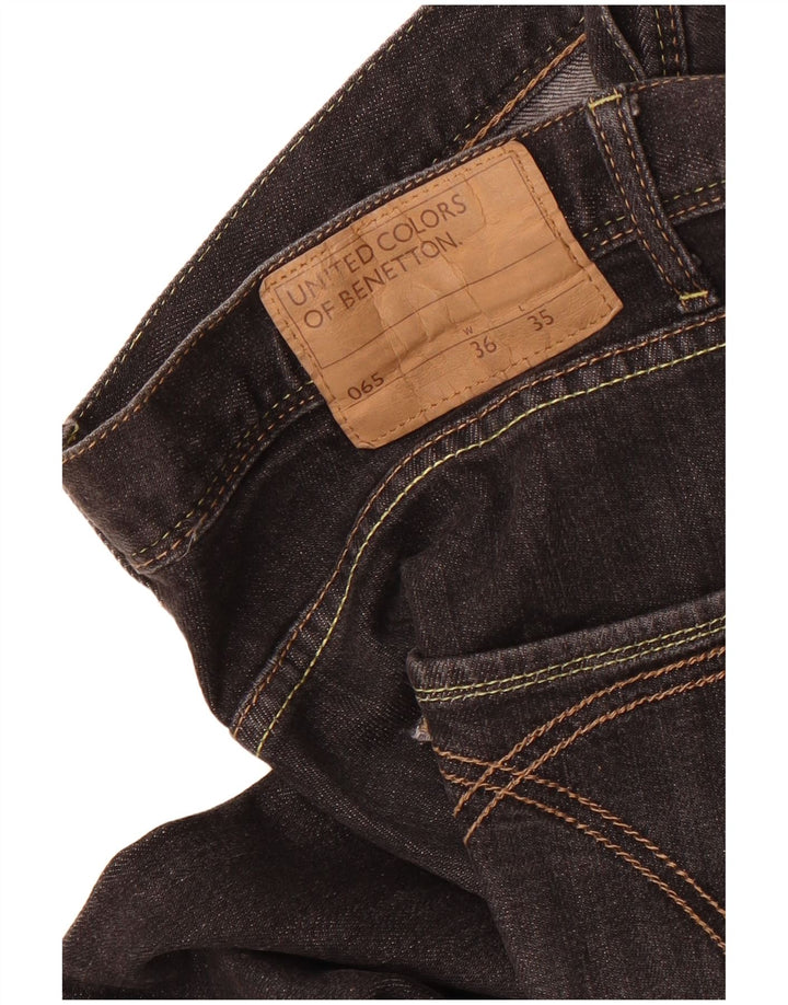 Benetton Jean Slim W36 L31 Homme Noir
