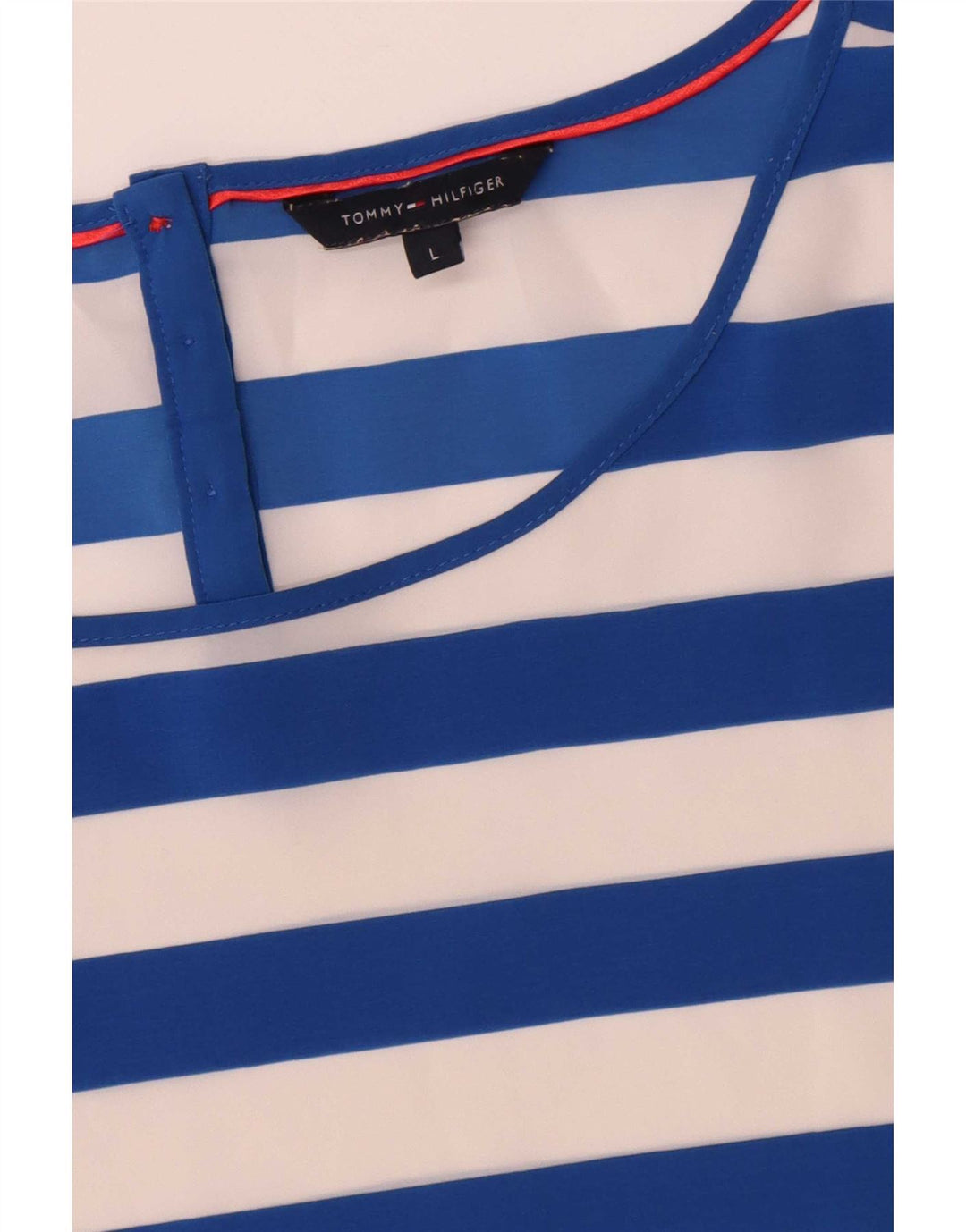 Tommy Hilfiger Chemisier pour femme UK 16 Large Bleu Rayé