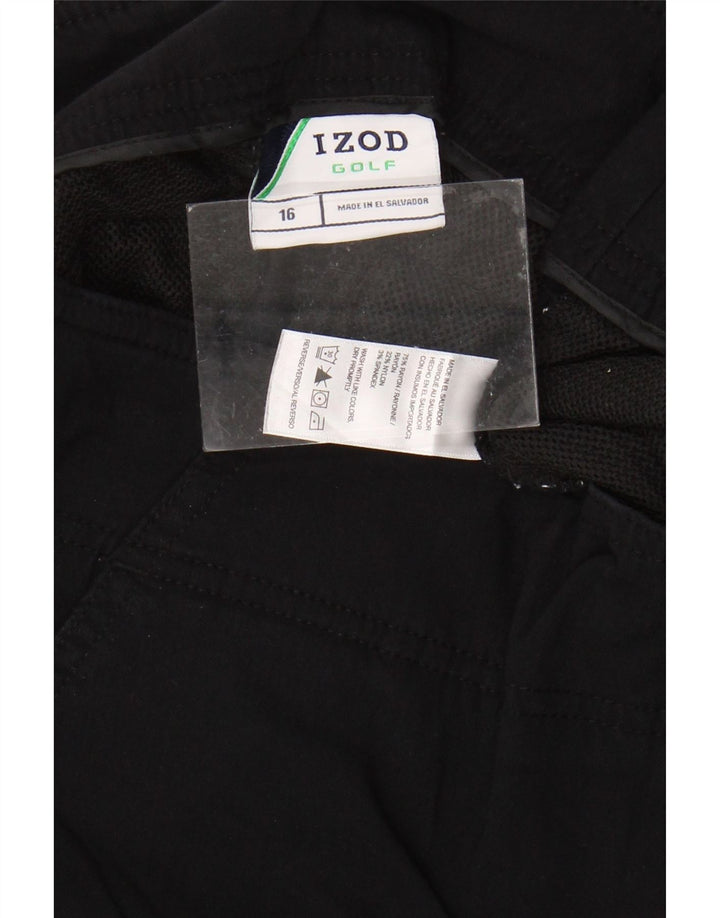 IZOD Short Chino Femme US 16 2XL W38 Rayonne Noire