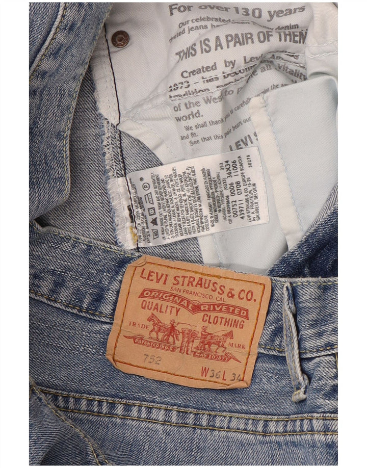 Levi's Short en Jean 752 W36 Homme Bleu Large Coton