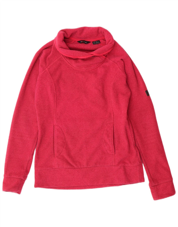 BERGHAUS Sweat-shirt à col roulé pour femme UK 10 Petit Rose Polyester