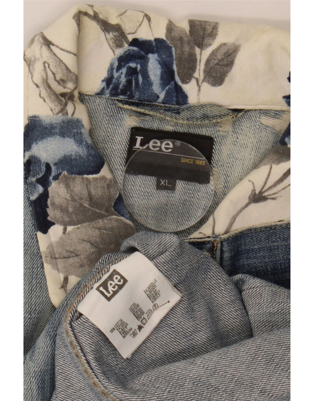 Lee Veste en Jean Homme UK 42 XL Bleu Coton
