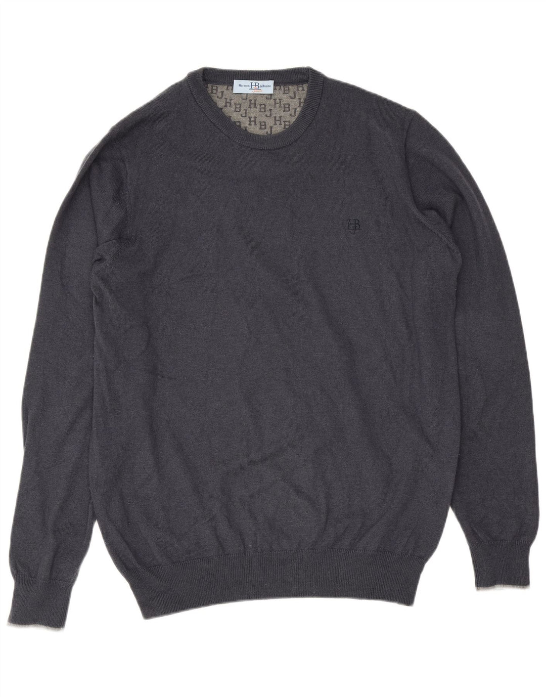 Harmont & Blaine Pull Col Rond Homme Bleu Marine Moyen Laine