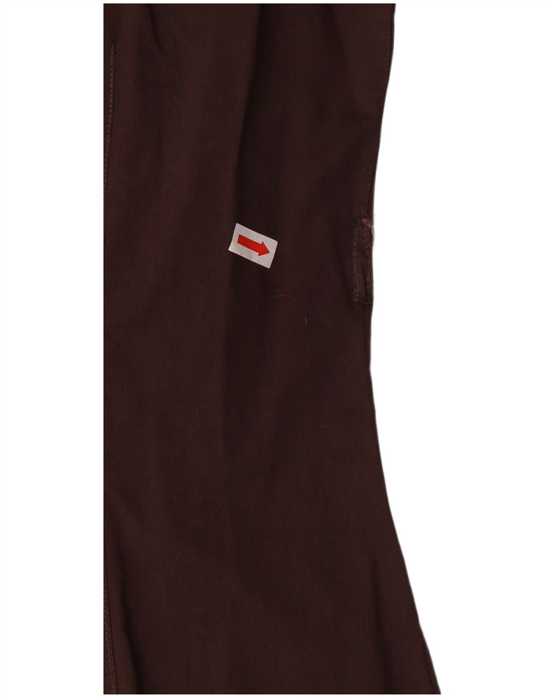 BENETTON Robe chemise à manches courtes pour femme UK 12 Marron moyen