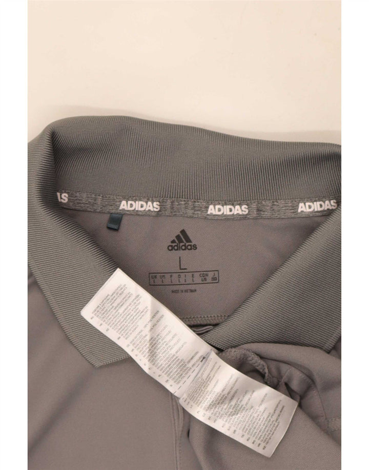 Adidas Polo Homme Grand Gris Polyester