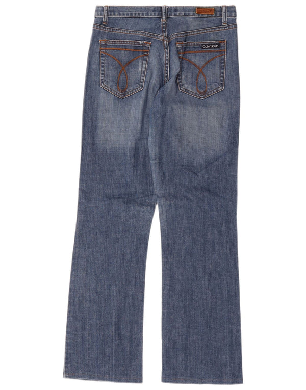 Calvin Klein Jeans bootcut pour femme US 6 Medium W32 L31 Bleu Coton