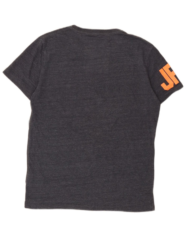 Superdry T-shirt graphique en coton moucheté bleu marine moyen