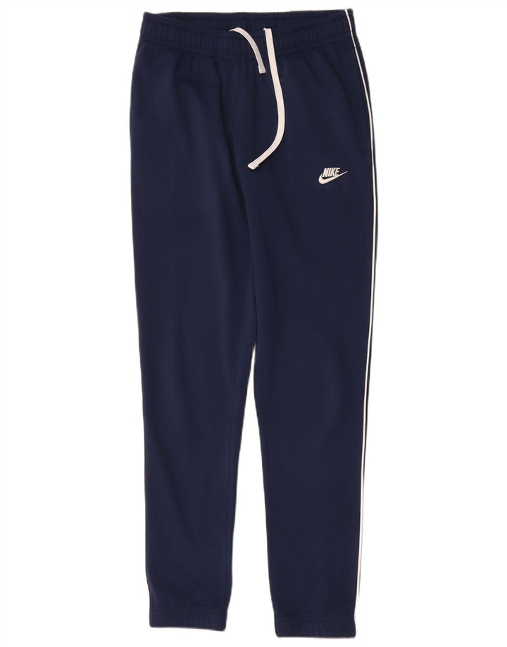 Nike Pantalon de survêtement pour femme UK 10 Small Bleu marine Polyester