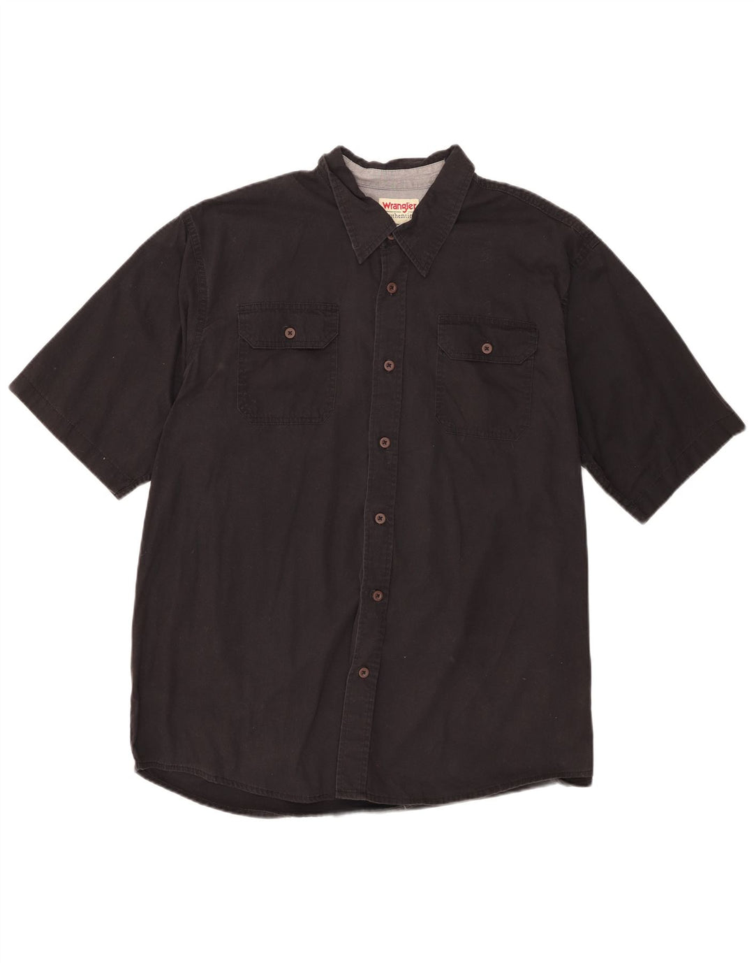 Wrangler Chemise à manches courtes pour homme XL en coton noir