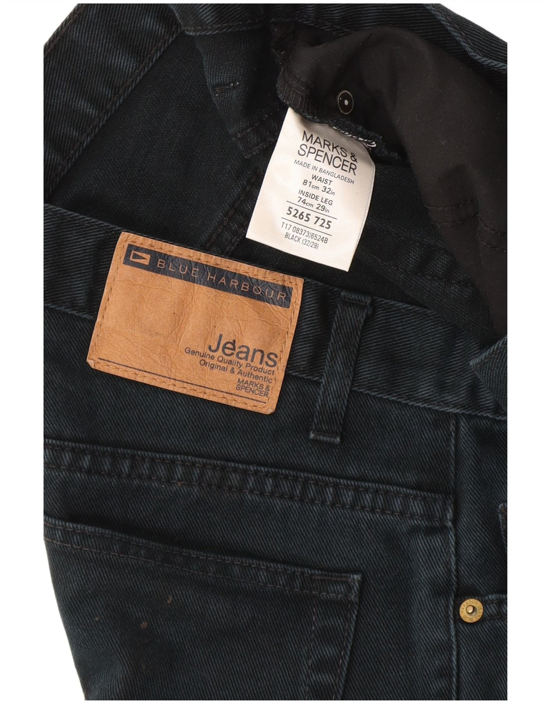 Marks & Spencer Jean droit homme W32 L29 bleu marine coton