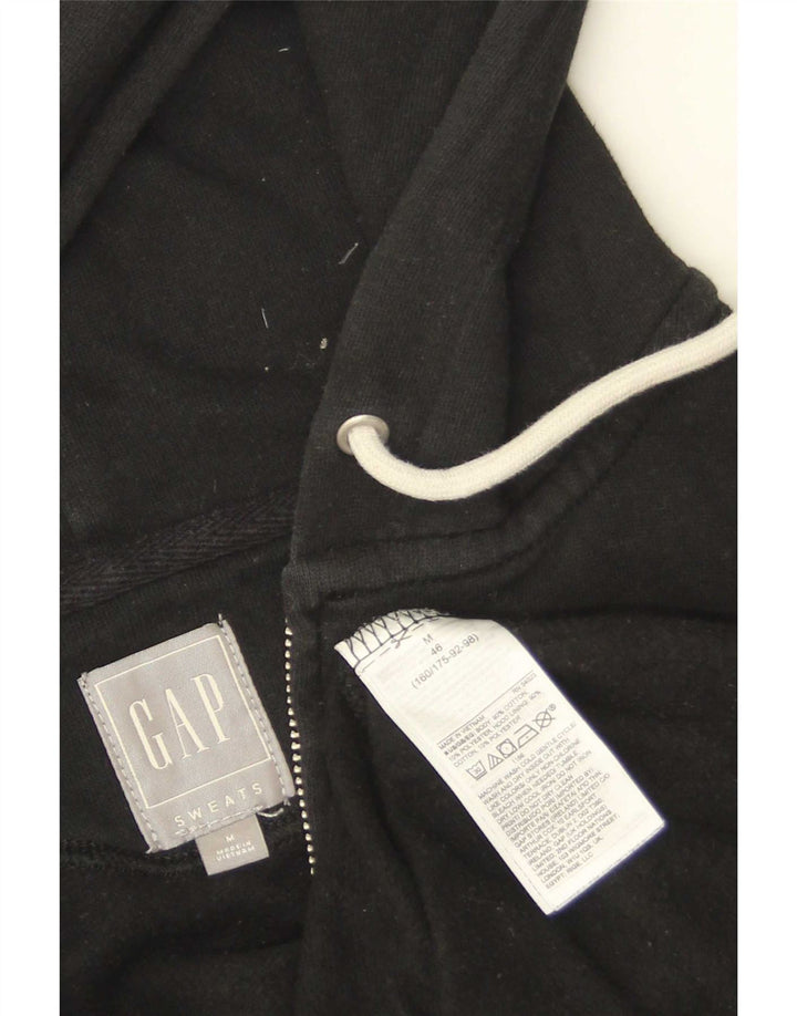 Gap Pull à Capuche Zippé Graphique Homme Coton Noir Moyen