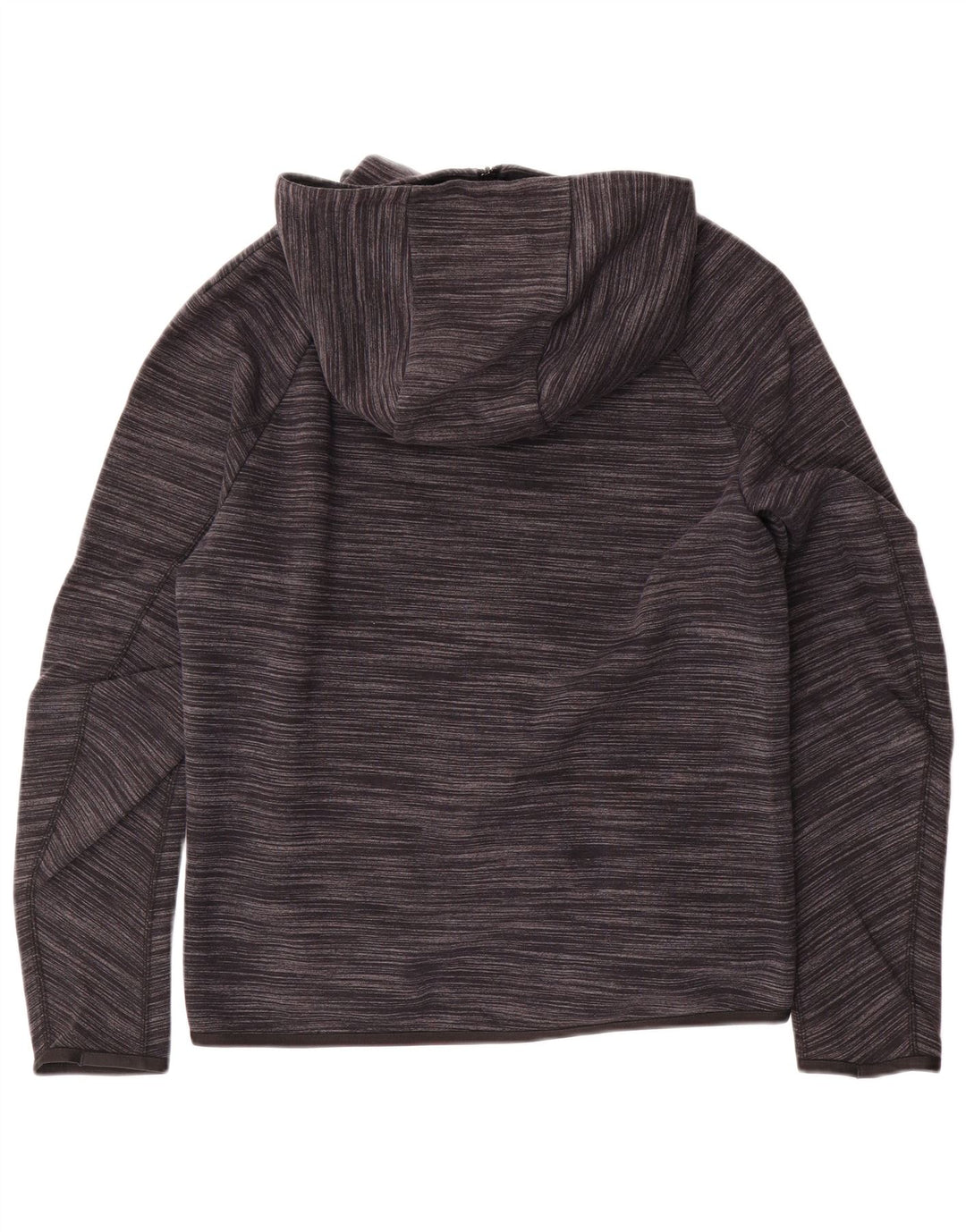Nike Pull à capuche zippé pour homme Petit coton moucheté gris