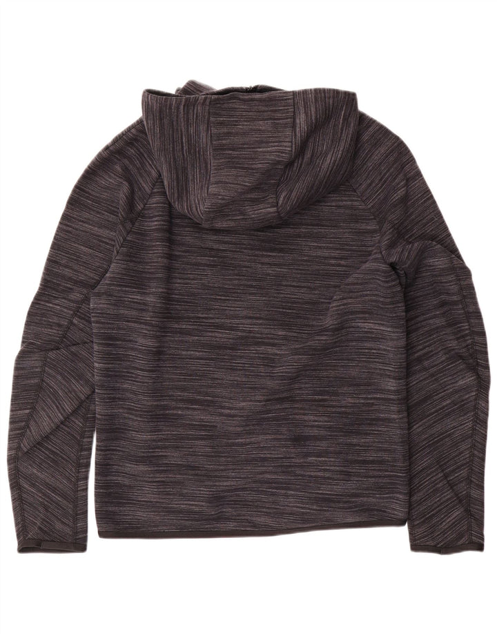 Nike Pull à capuche zippé pour homme Petit coton moucheté gris