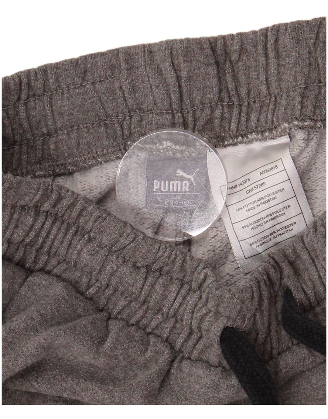 PUMA Pantalon de survêtement garçon 14-15 ans Large Gris Rayé Coton