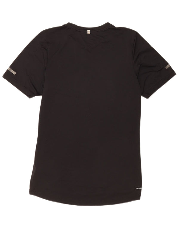 Nike Hommes Dri Fit Graphic T-Shirt Haut Petit Noir Polyester