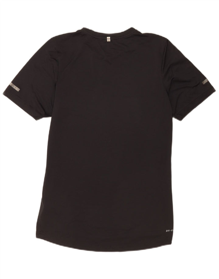 Nike Hommes Dri Fit Graphic T-Shirt Haut Petit Noir Polyester