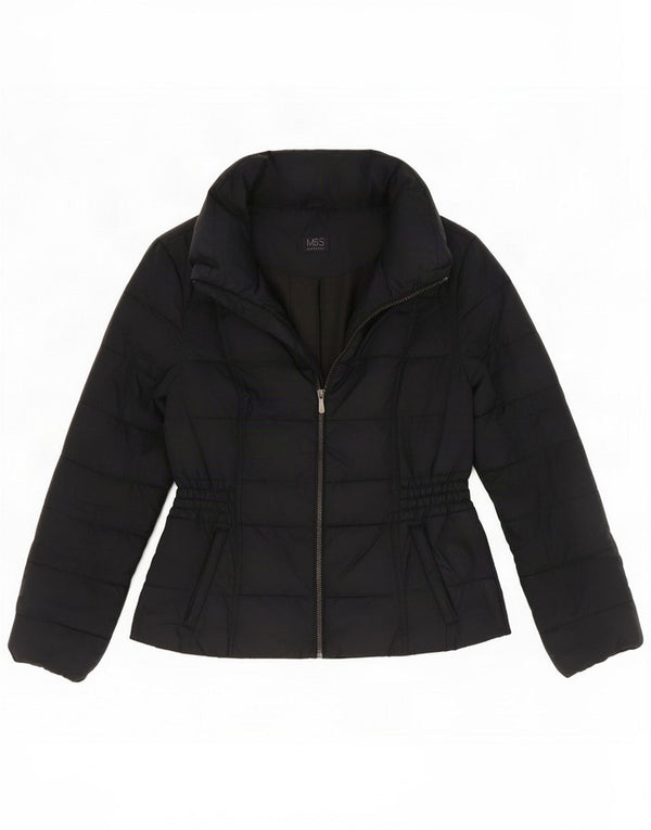 Marks & Spencer Veste matelassée pour femme UK 12 Polyester bleu marine moyen