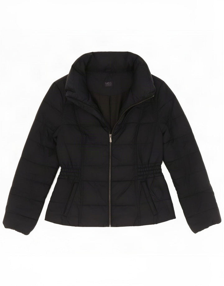 Marks & Spencer Veste matelassée pour femme UK 12 Polyester bleu marine moyen