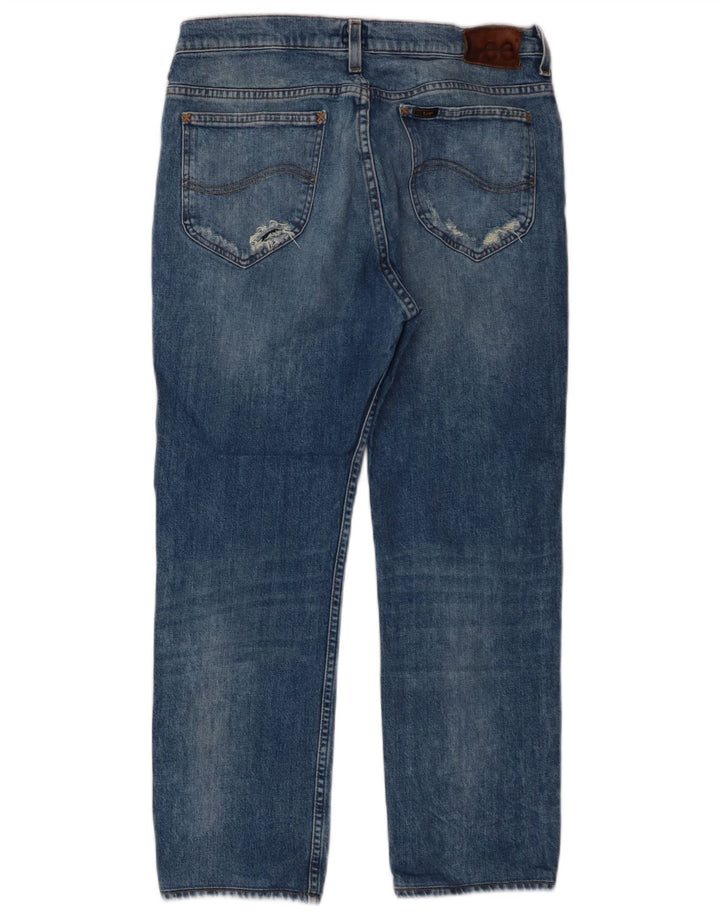 Lee Jean Droit Rider Homme W34 L26 Bleu Coton