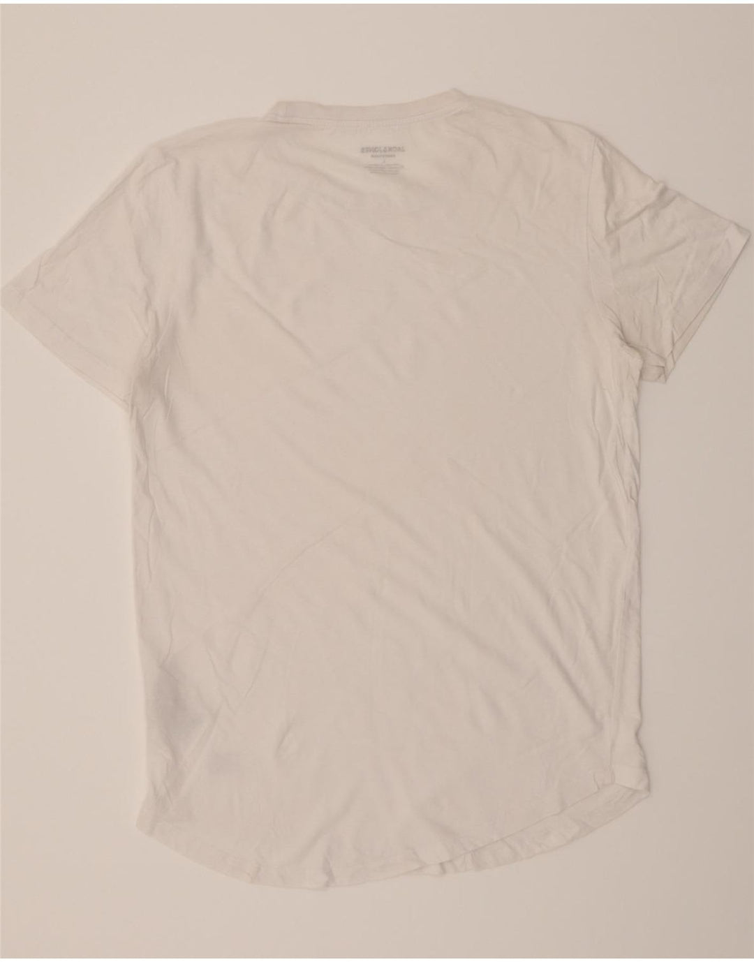 JACK & JONES Mens T-Shirt Top Large White Cotton Vintage Jack & Jones and Second-Hand Jack & Jones from Messina Hembry 