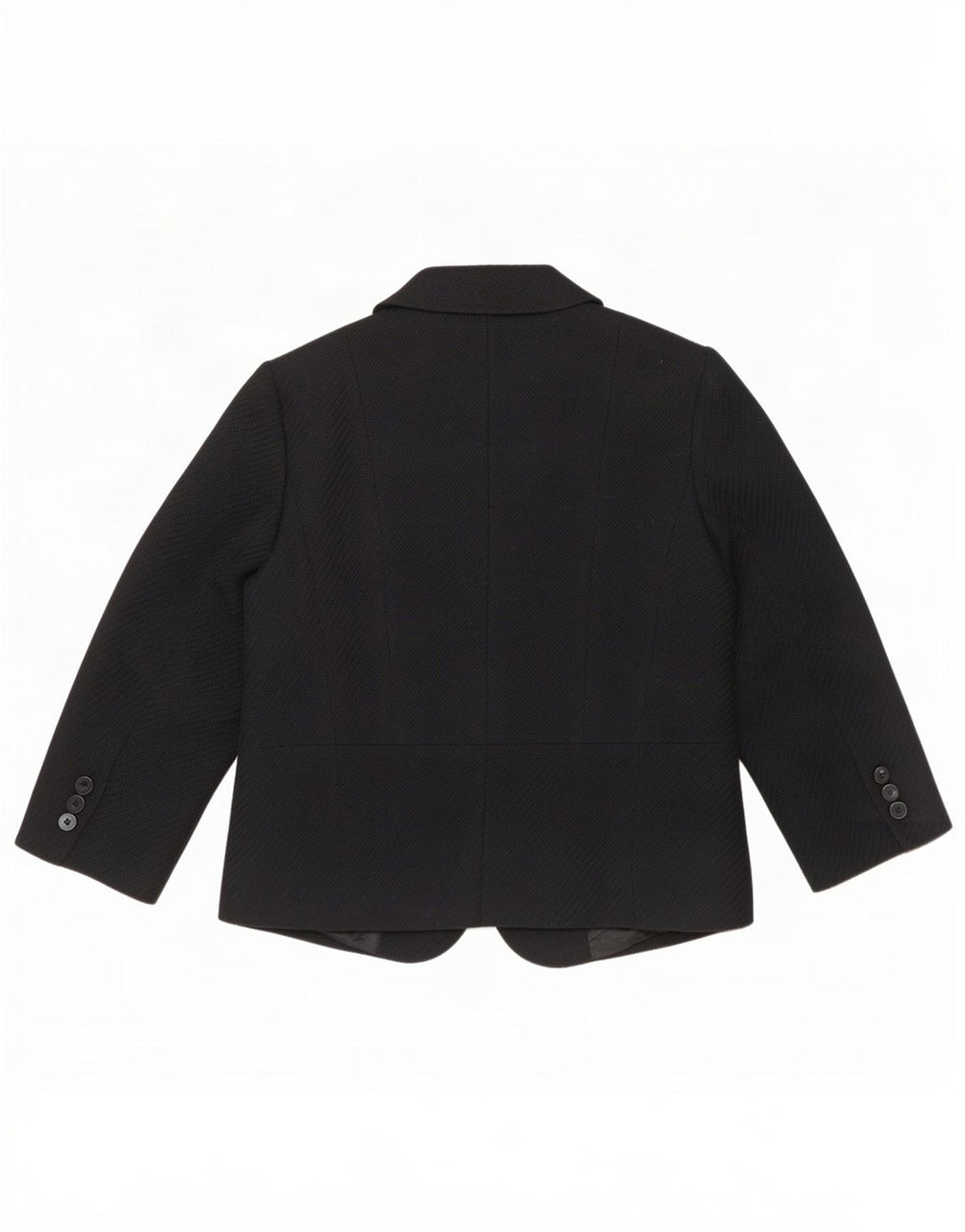 Marks & Spencer Veste blazer à manches 3/4 pour femme 5 boutons UK 16 Large Noir