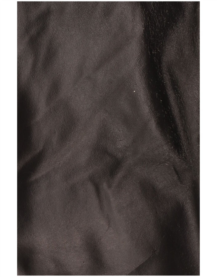 veste en cuir bomber homme vintage UK 42 2XL cuir noir