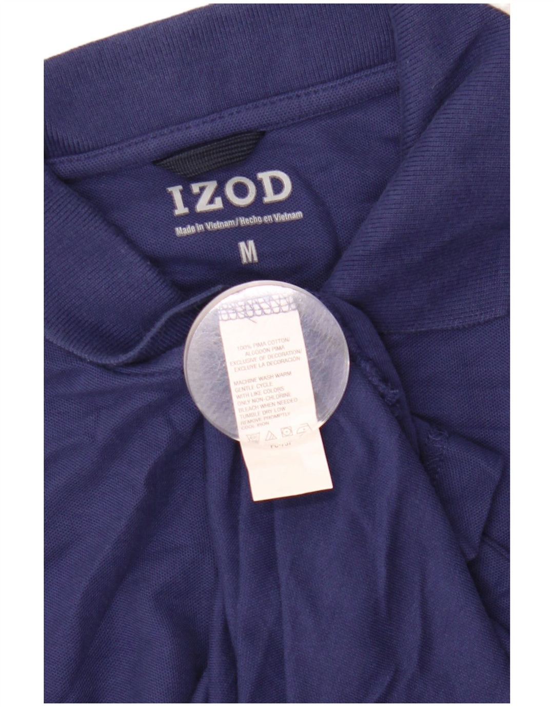 Izod Polo Homme Bleu Marine Moyen Coton