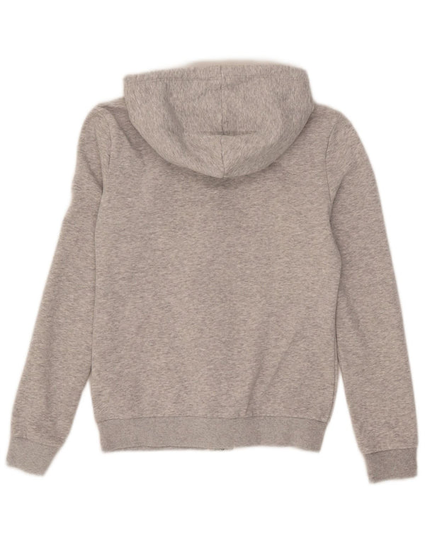 Puma Pull à capuche zippé pour femme UK 6 XS Gris Coton
