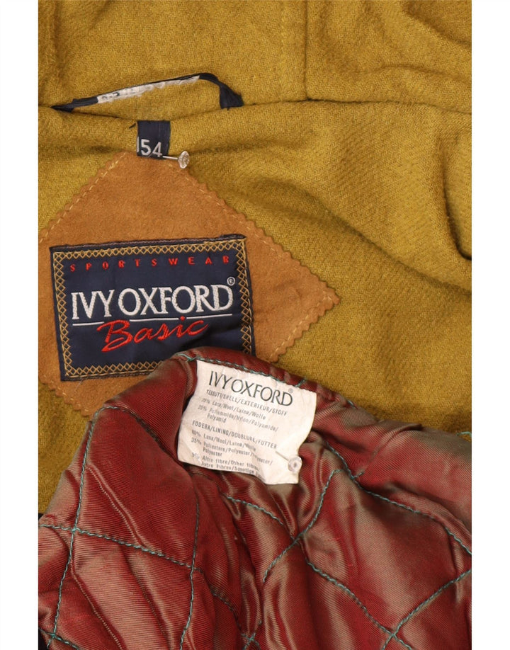 Ivy Oxford Duffle Coat à capuche pour homme IT 54 2XL Bleu marine en laine