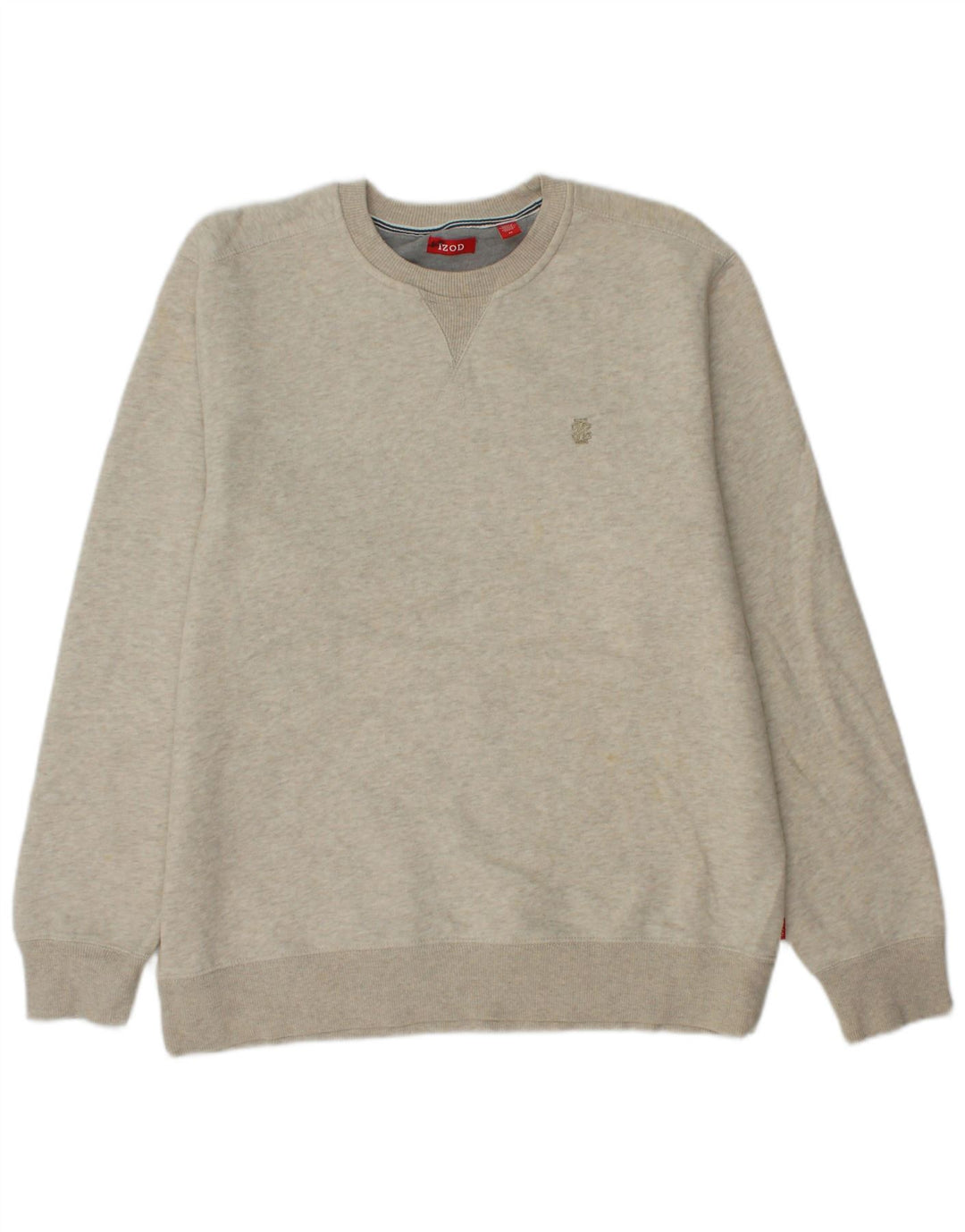 IZOD Sweat-Shirt Homme Beige Moyen Coton