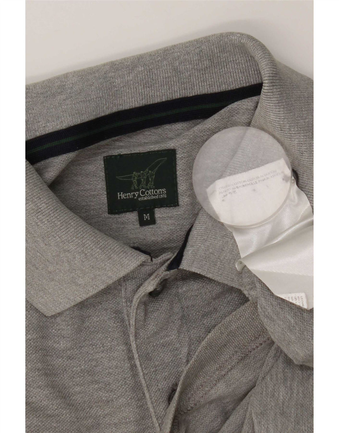 Henry Cottons Polo Homme Gris Moyen Coton
