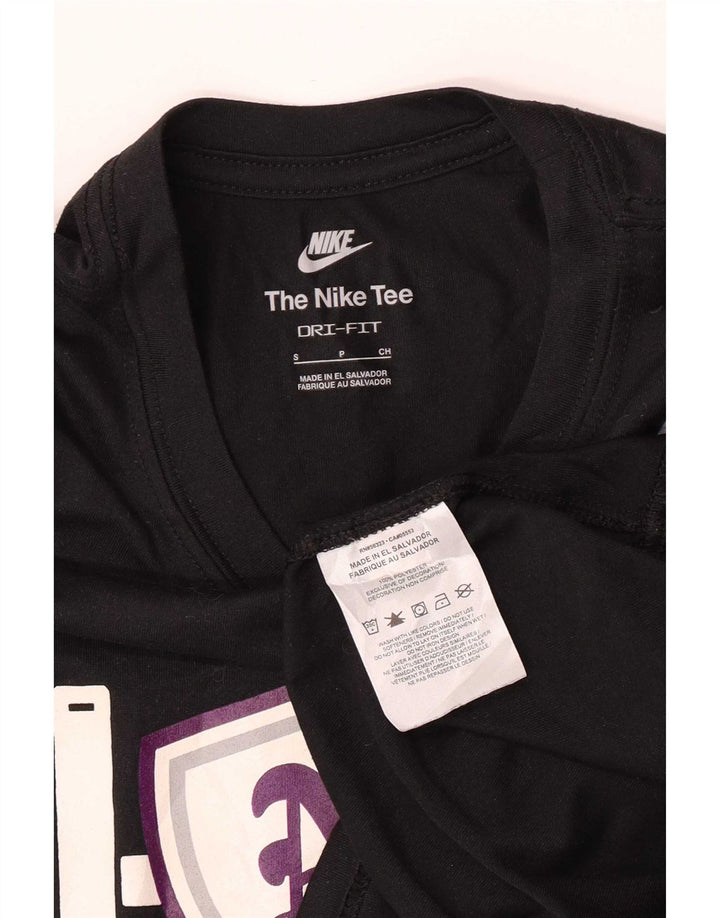 Nike Hommes Dri Fit Graphic T-Shirt Haut Petit Noir Polyester