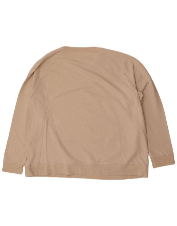 Marks & Spencer Sweat-shirt pour femme UK 22 3XL Beige Coton