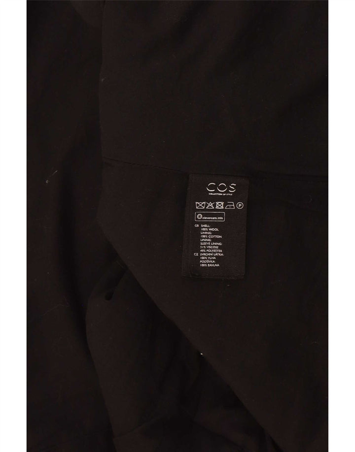 Cos Manteau surdimensionné pour femme EU 36 Petite laine noire