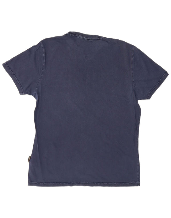 Napapijri T-Shirt Homme Top Large Bleu Marine Coton
